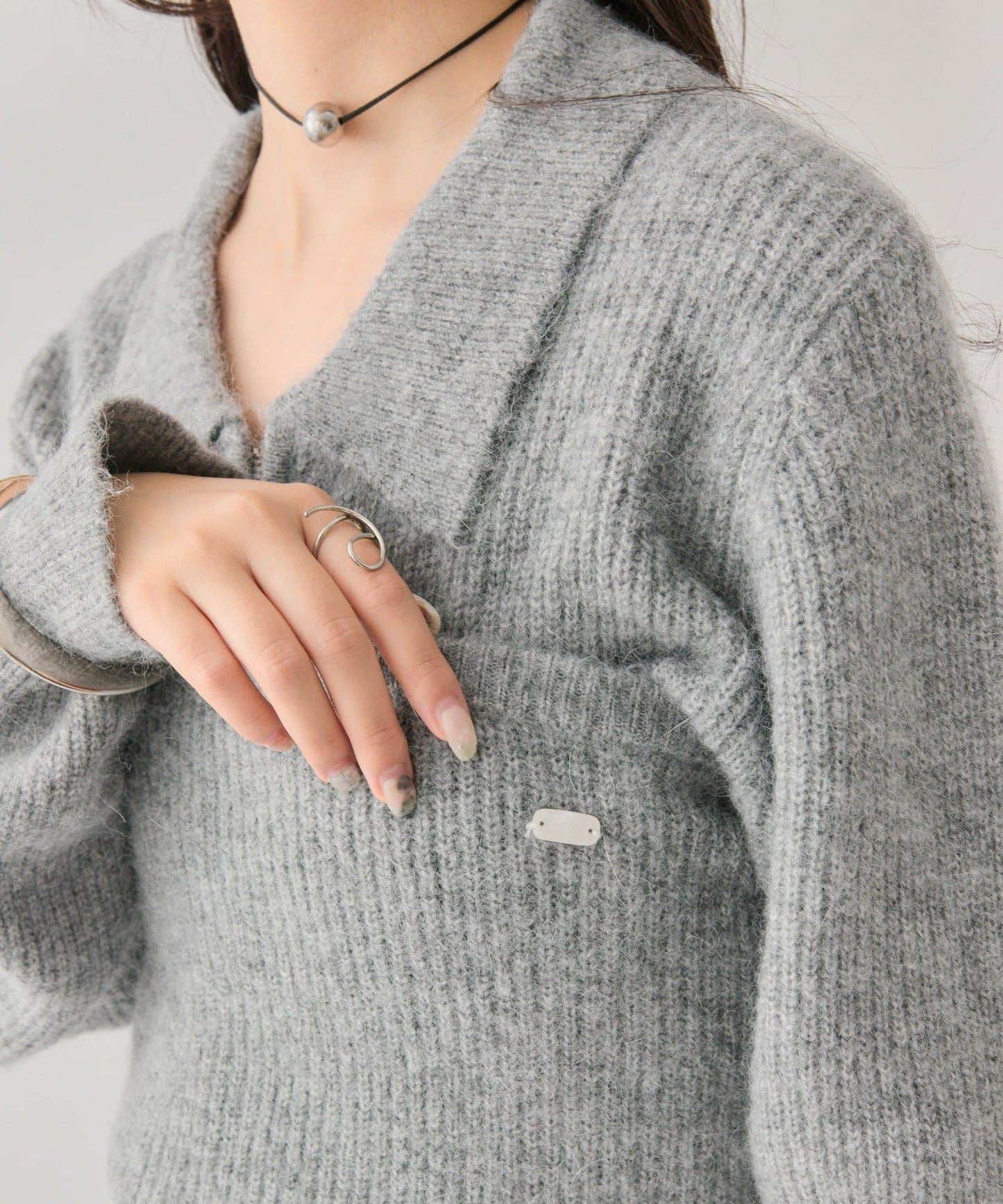 帶束身胸衣雙拉鍊開衫