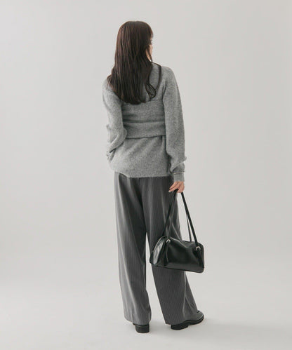 帶束身胸衣雙拉鍊開衫