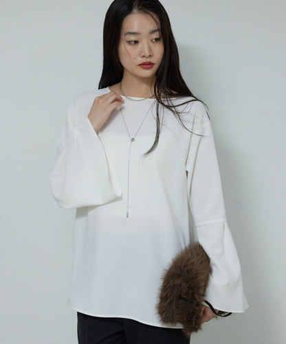 【近日開始】【前後兩穿】喬其紗喇叭袖