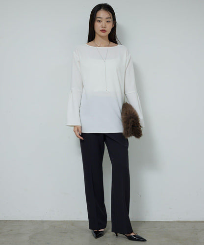 【近日開始】【前後兩穿】喬其紗喇叭袖