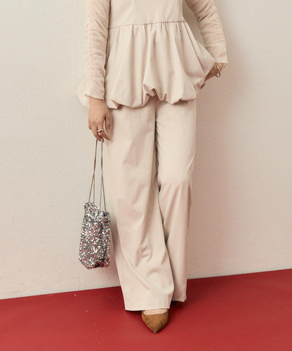 ≪10/20 12:00開始!≫【@aoiikegaya企劃】網紗拼接荷葉邊套裝