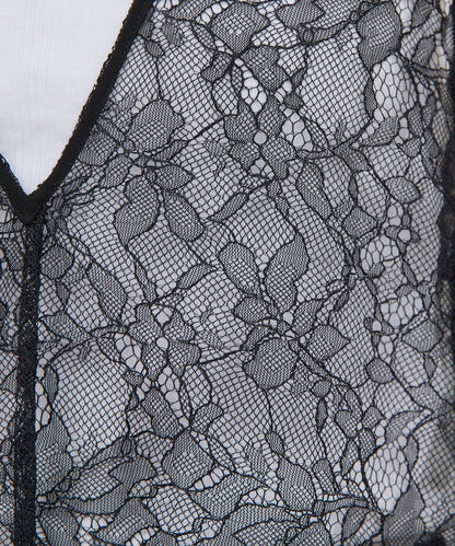 【近期開始】【加一件更顯華麗】【前後兩穿】蕾絲連衣裙