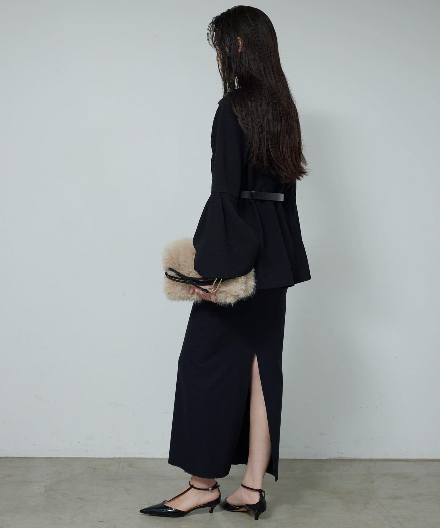 【近日開始】【前後兩穿】喬其紗喇叭袖