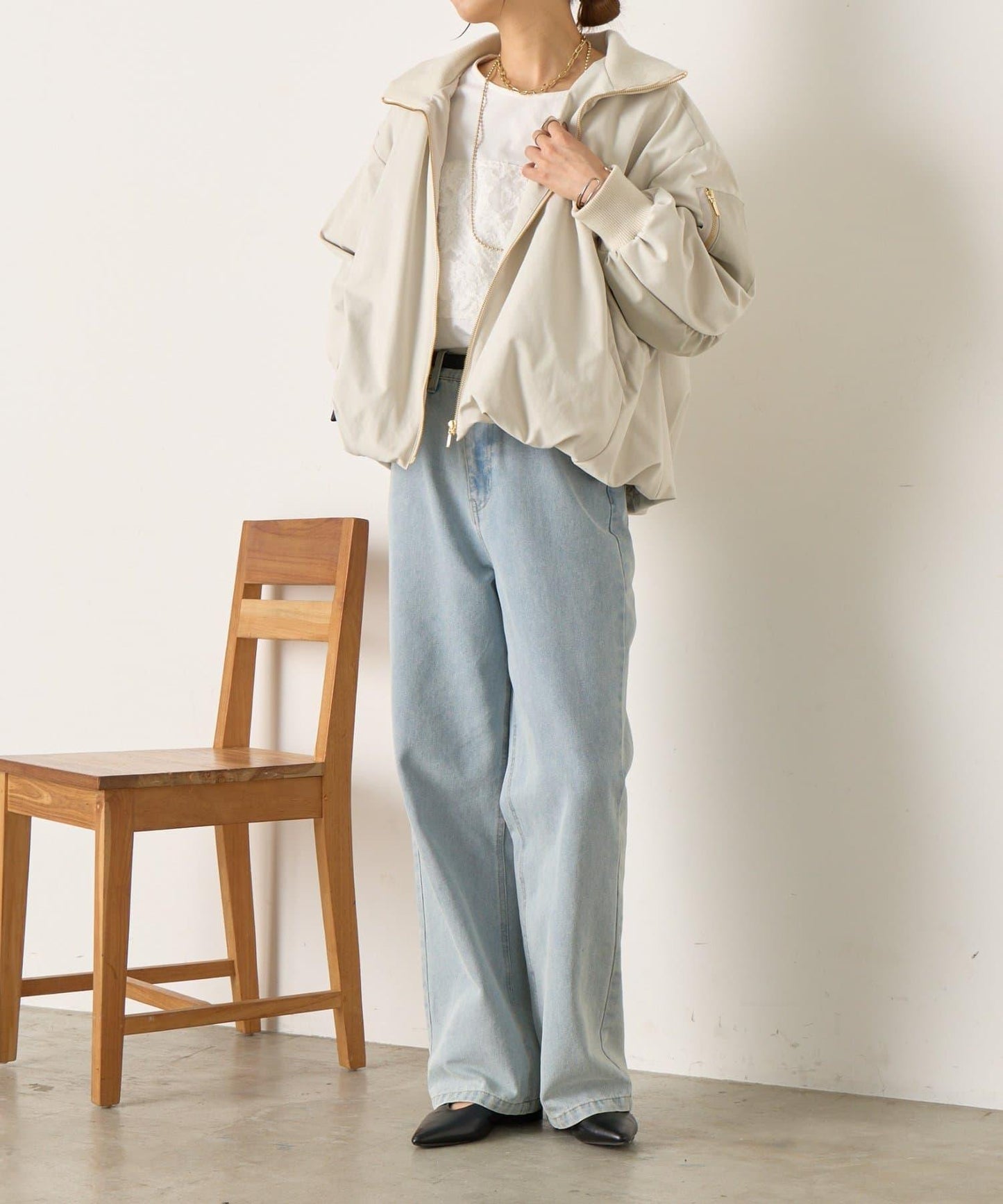 中棉羽絨氣球夾克