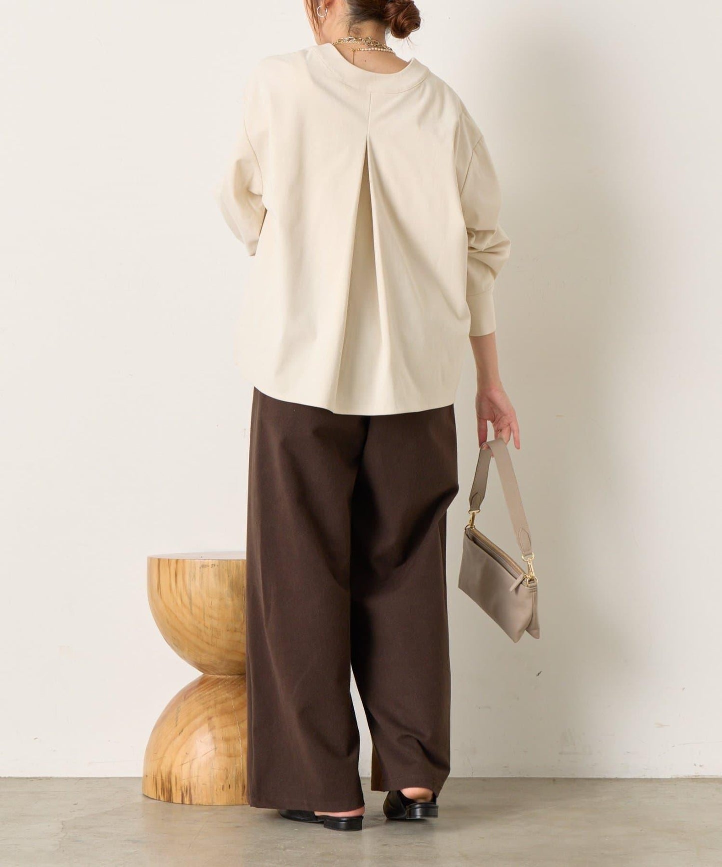 彈力磨毛高領襯衫