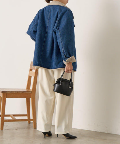 牛仔羊羔絨大衣