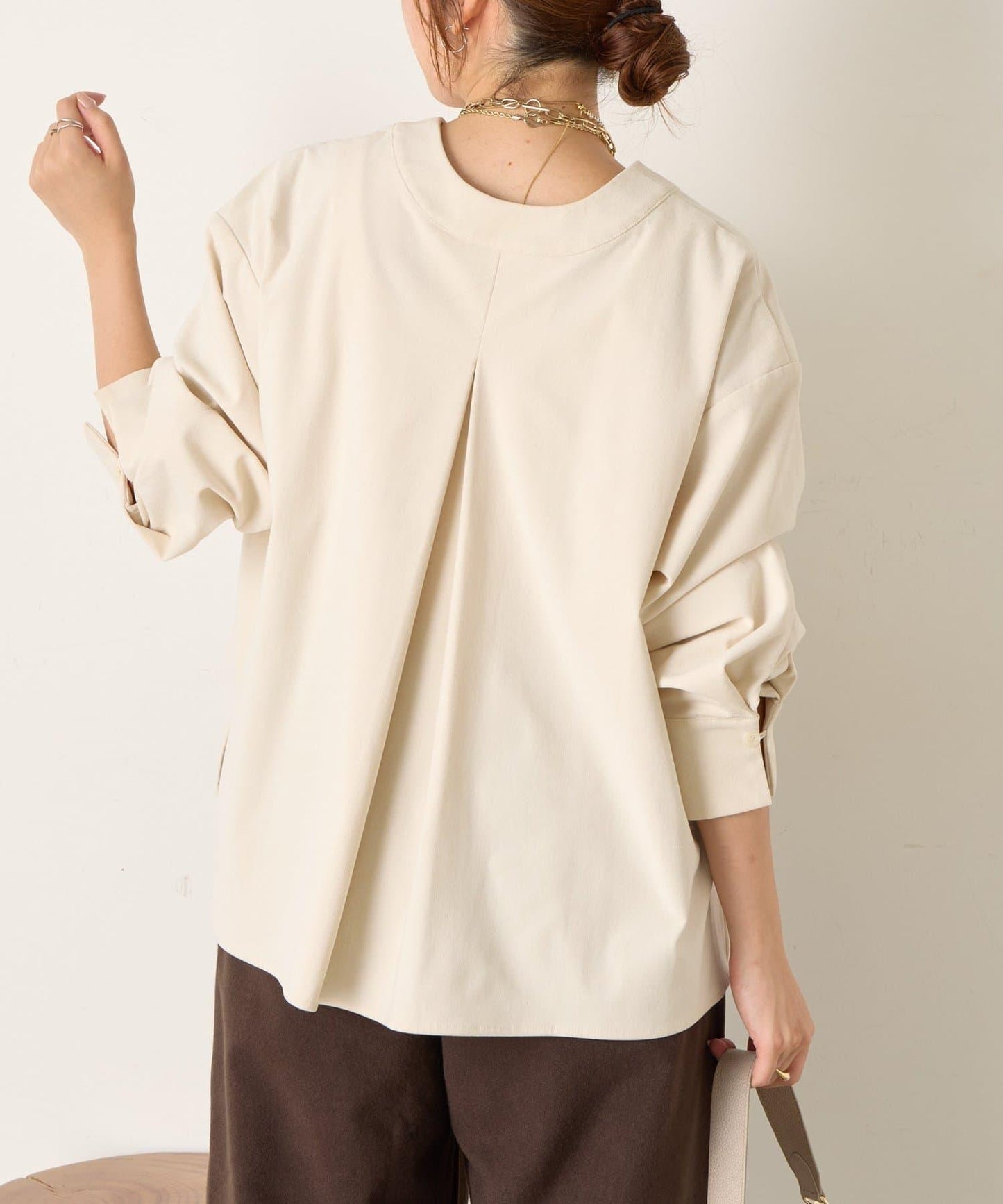 彈力磨毛高領襯衫