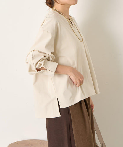 彈力磨毛高領襯衫