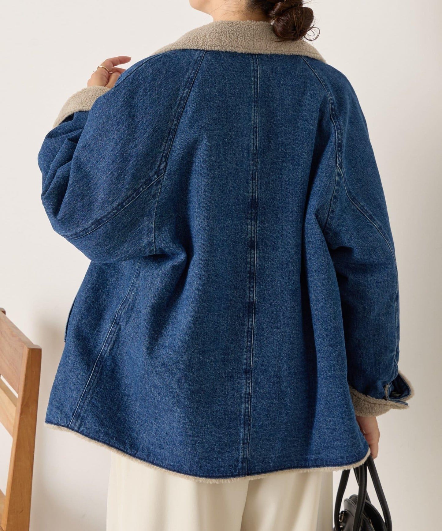 牛仔羊羔絨大衣