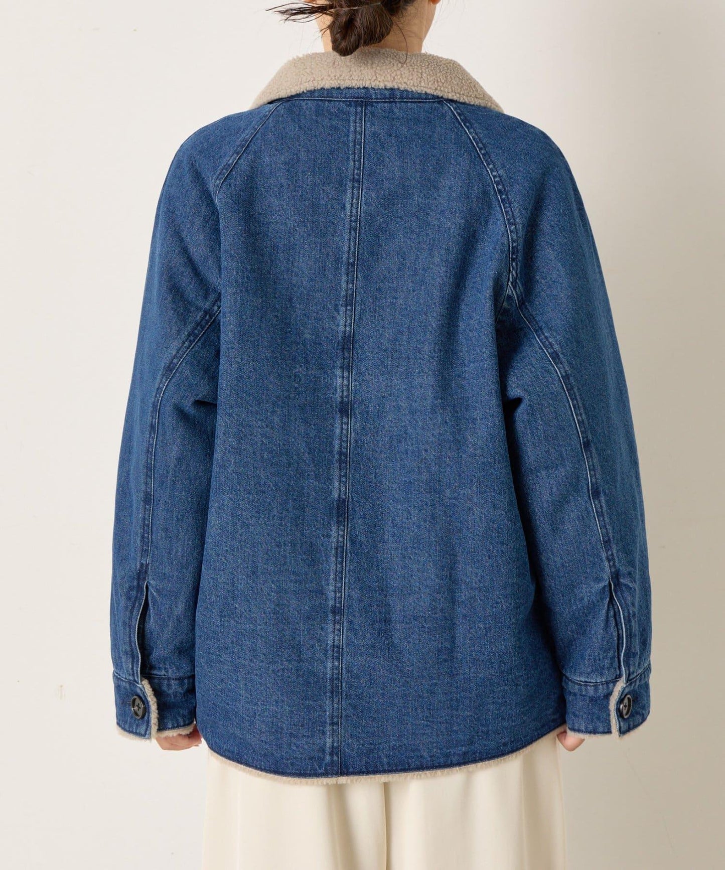 牛仔羊羔絨大衣