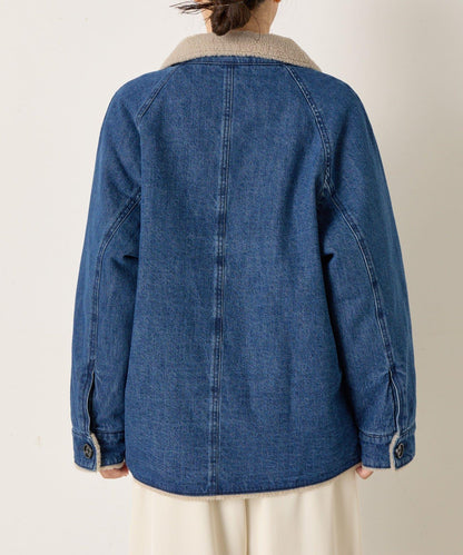 牛仔羊羔絨大衣