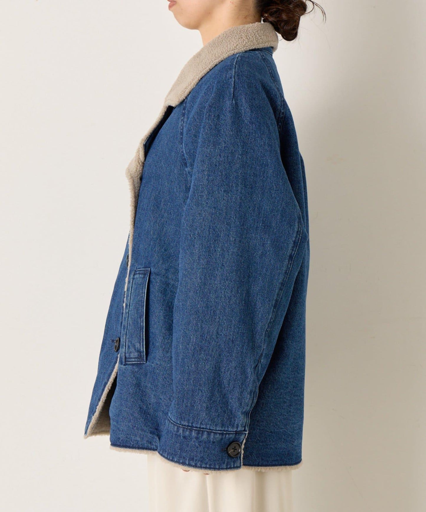 牛仔羊羔絨大衣