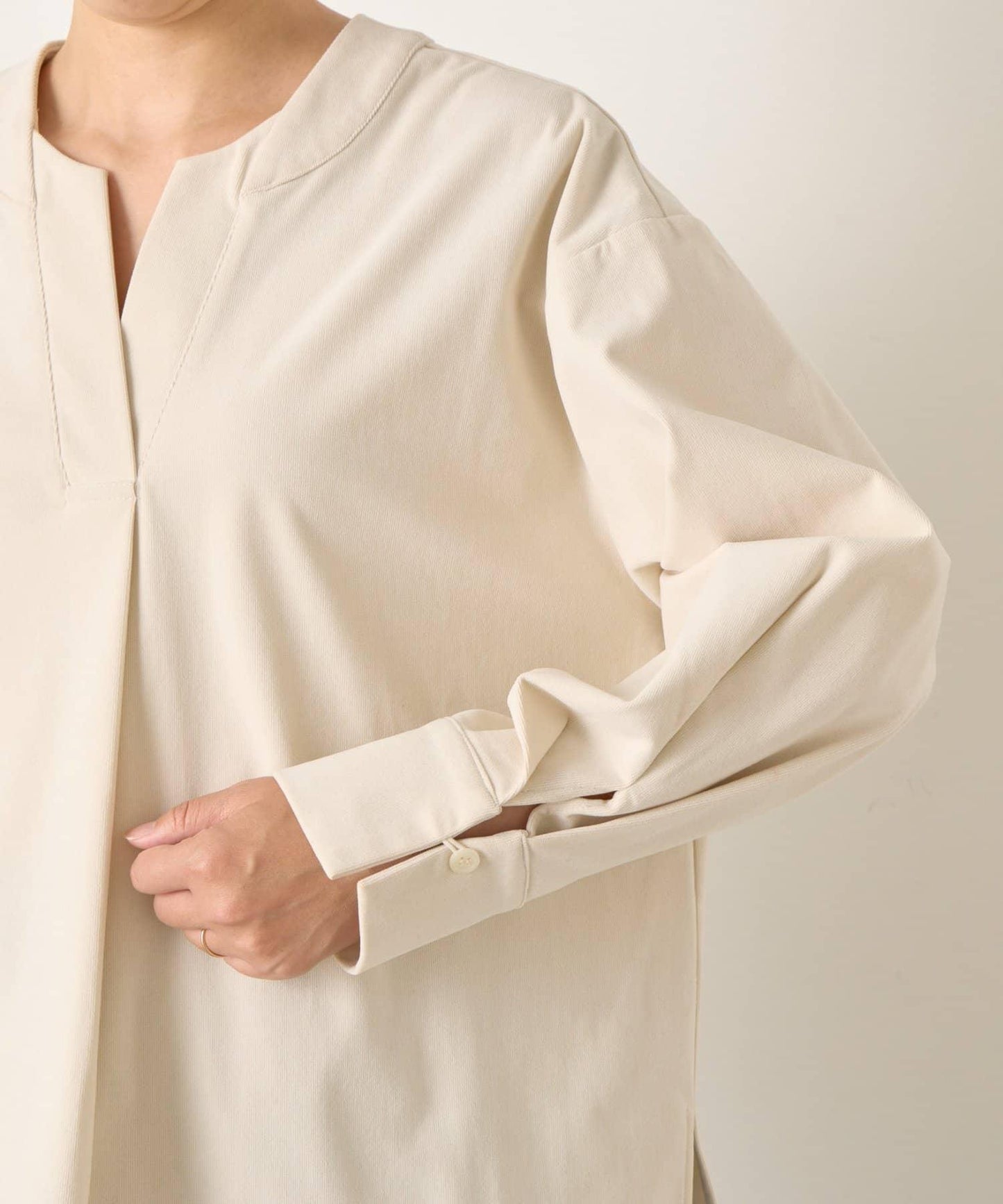 彈力磨毛高領襯衫