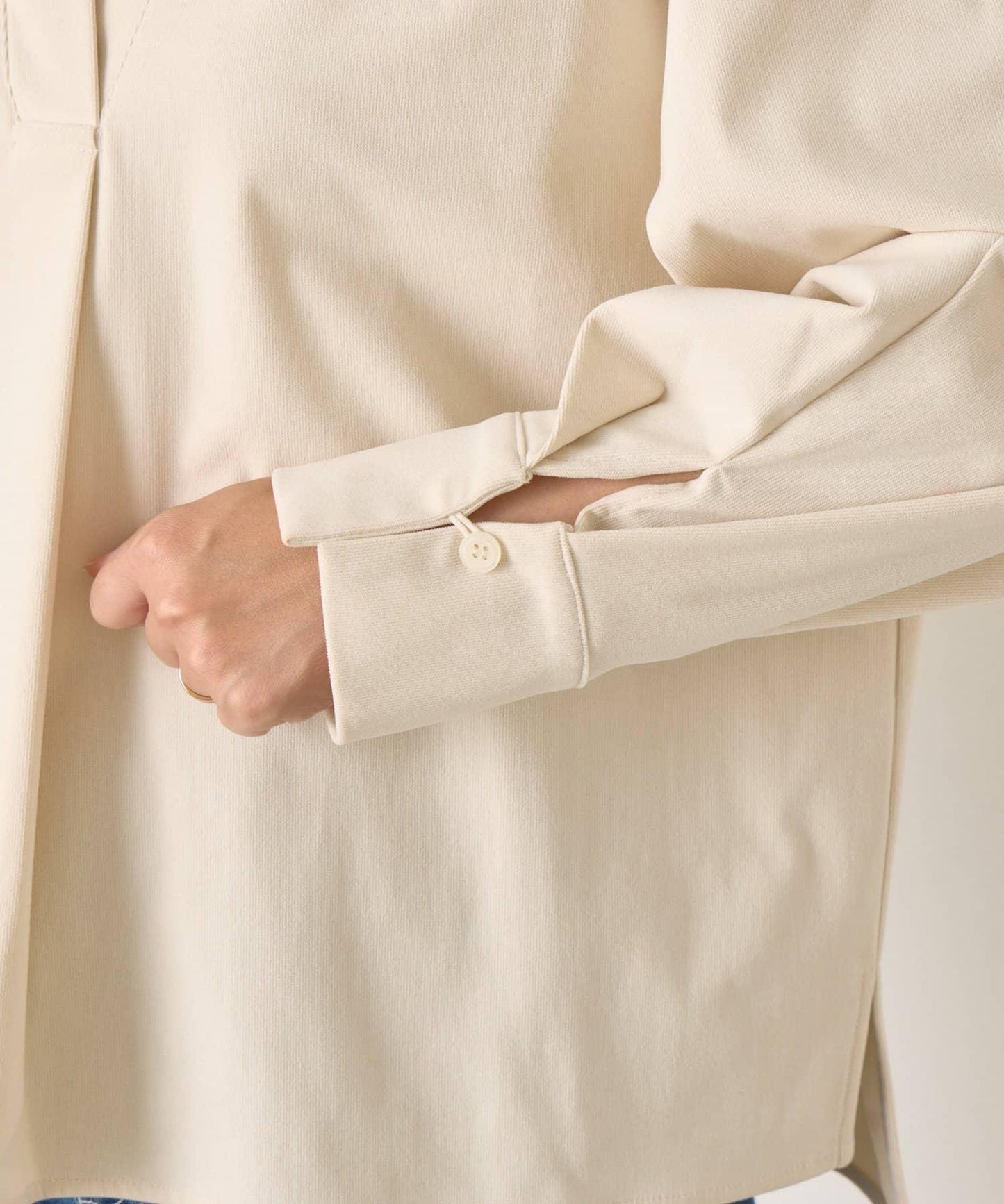 彈力磨毛高領襯衫