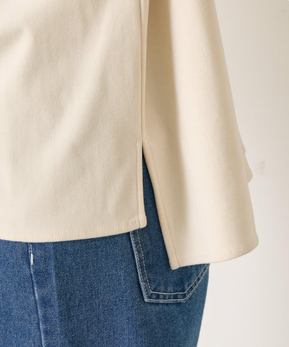 彈力磨毛高領襯衫