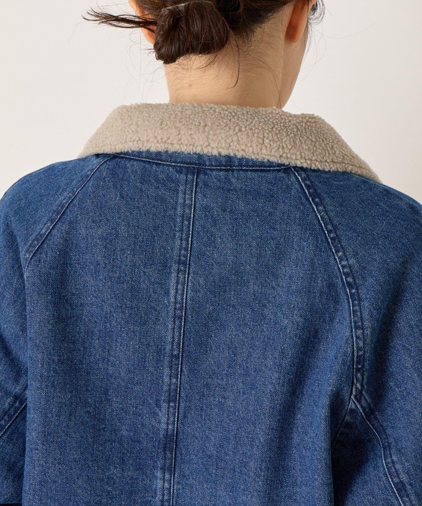 牛仔羊羔絨大衣