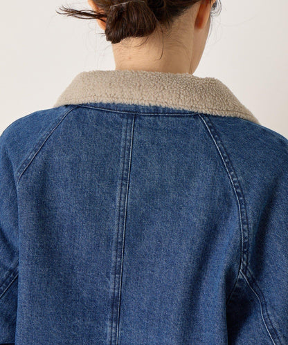 牛仔羊羔絨大衣