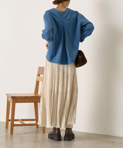 彈力磨毛高領襯衫