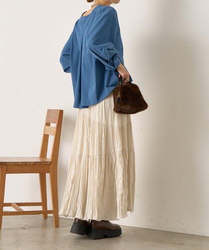 彈力磨毛高領襯衫