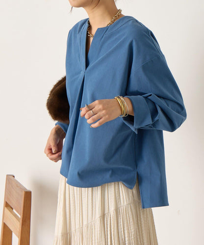 彈力磨毛高領襯衫