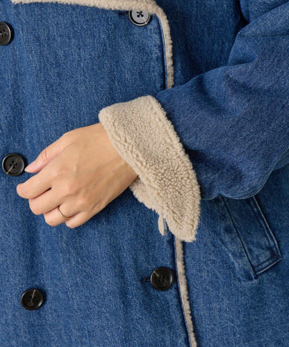 牛仔羊羔絨大衣