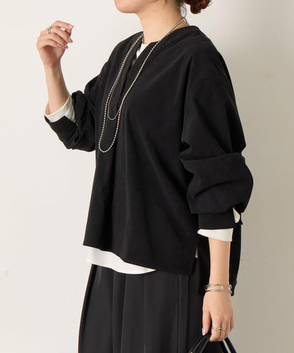 彈力磨毛高領襯衫