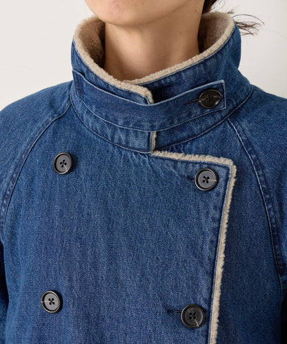 牛仔羊羔絨大衣