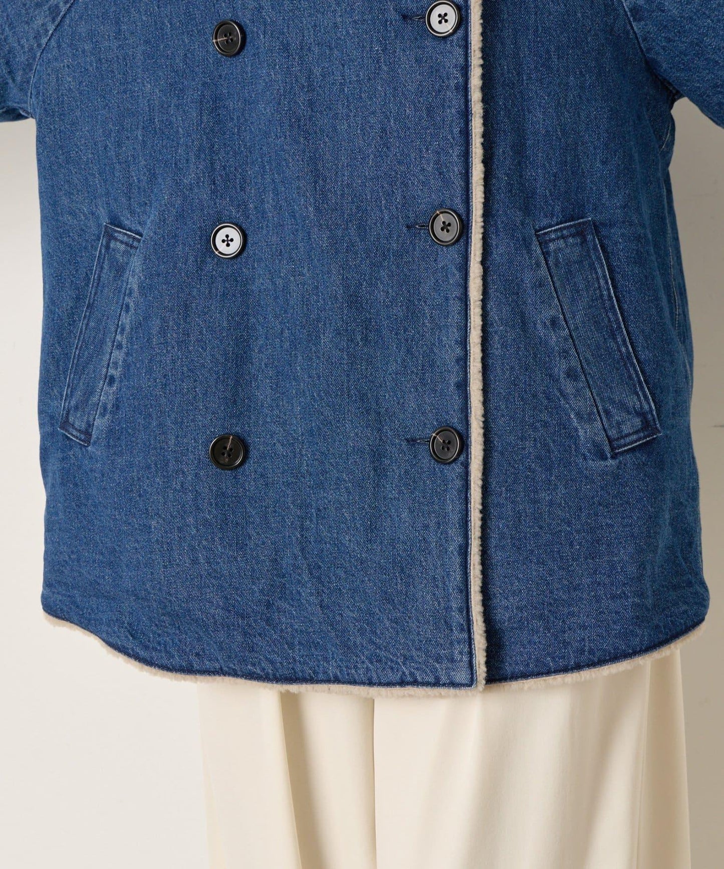 牛仔羊羔絨大衣