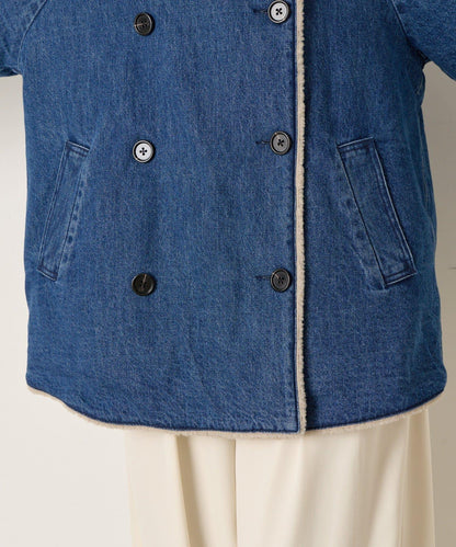 牛仔羊羔絨大衣