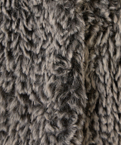 仿毛針織短款夾克