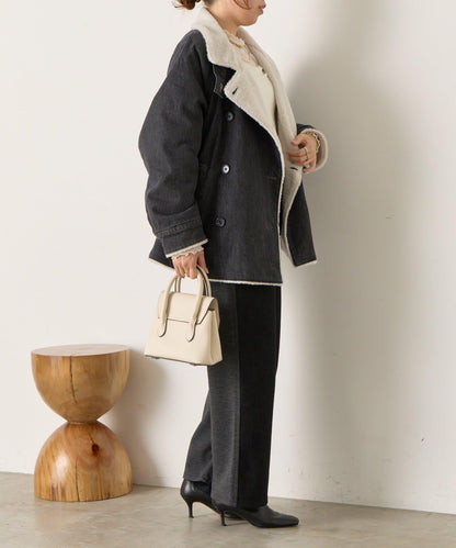 牛仔羊羔絨大衣