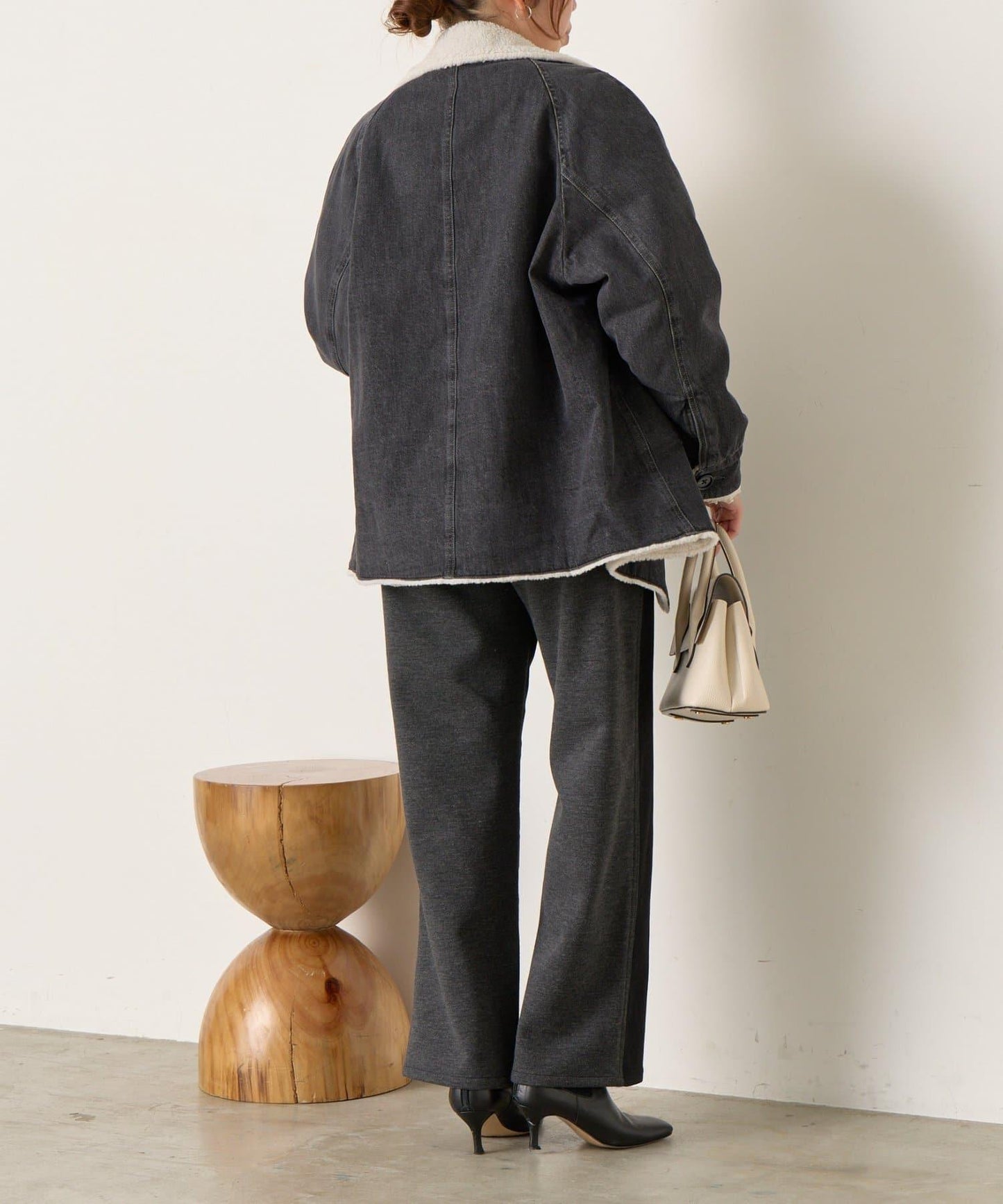 牛仔羊羔絨大衣