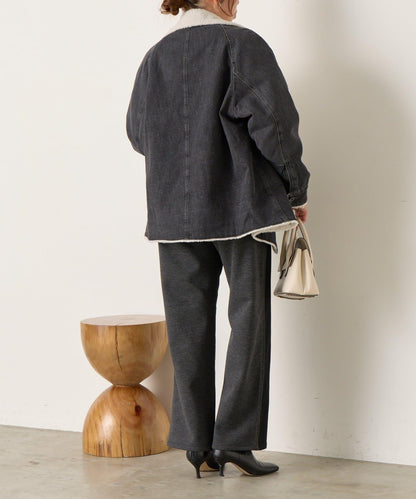 牛仔羊羔絨大衣