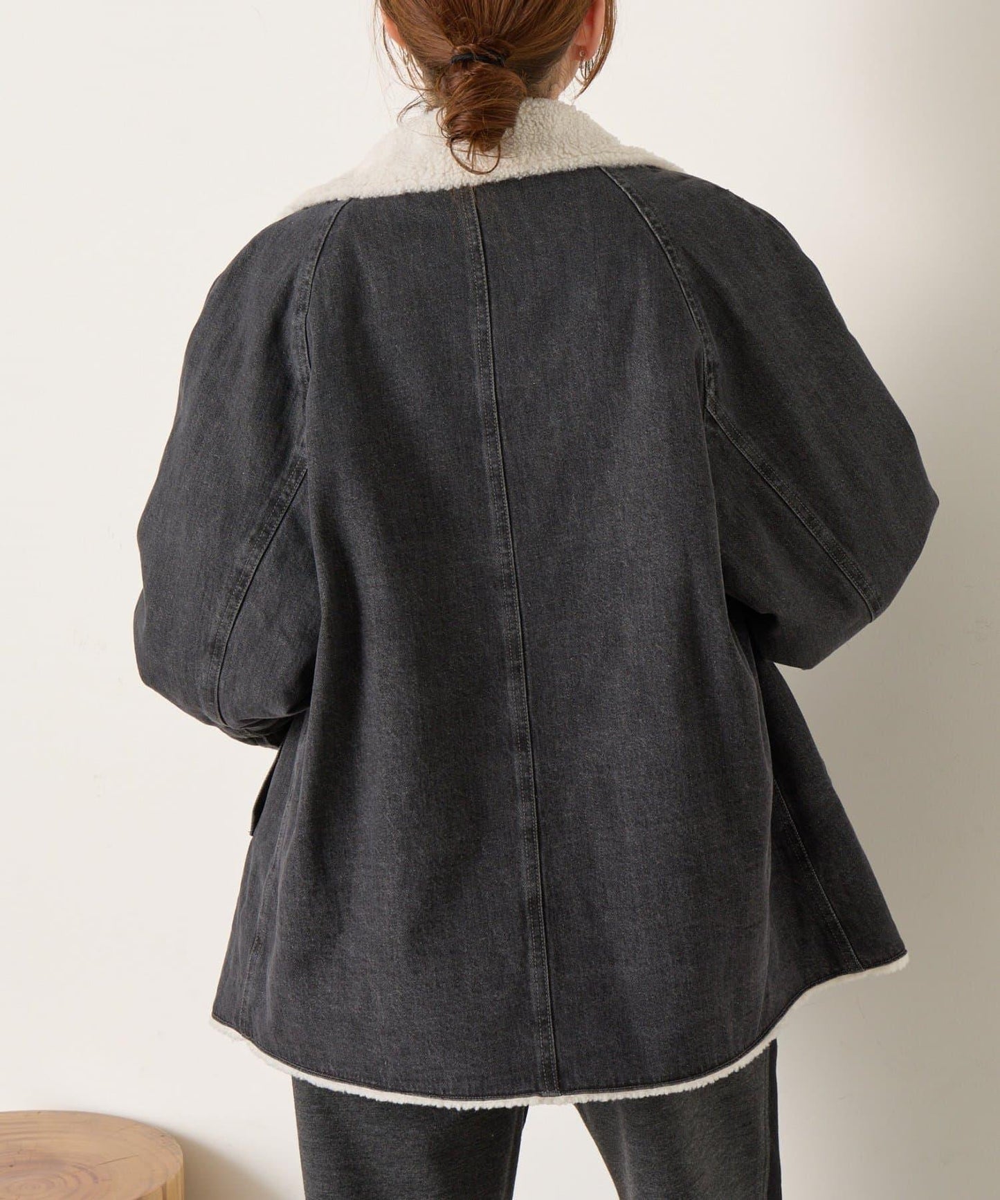 牛仔羊羔絨大衣