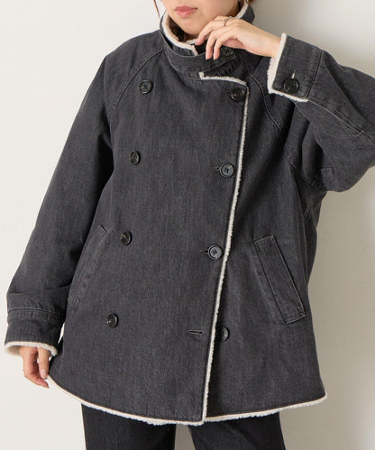 牛仔羊羔絨大衣