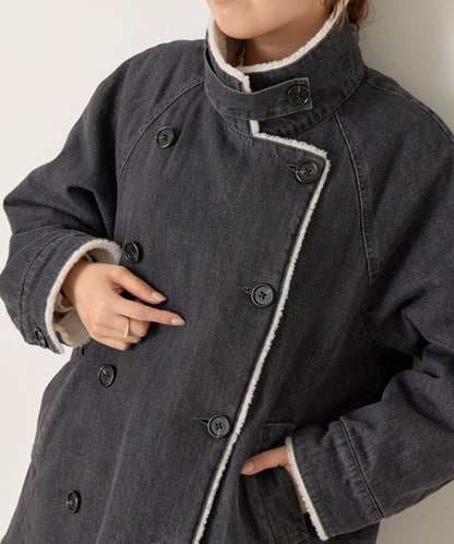 牛仔羊羔絨大衣