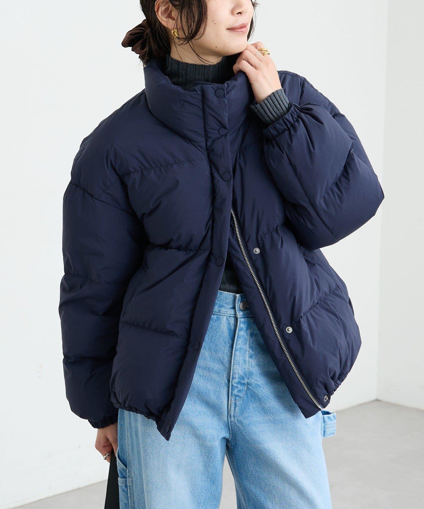 【MONN.:.(モン)】立領羽絨夾克