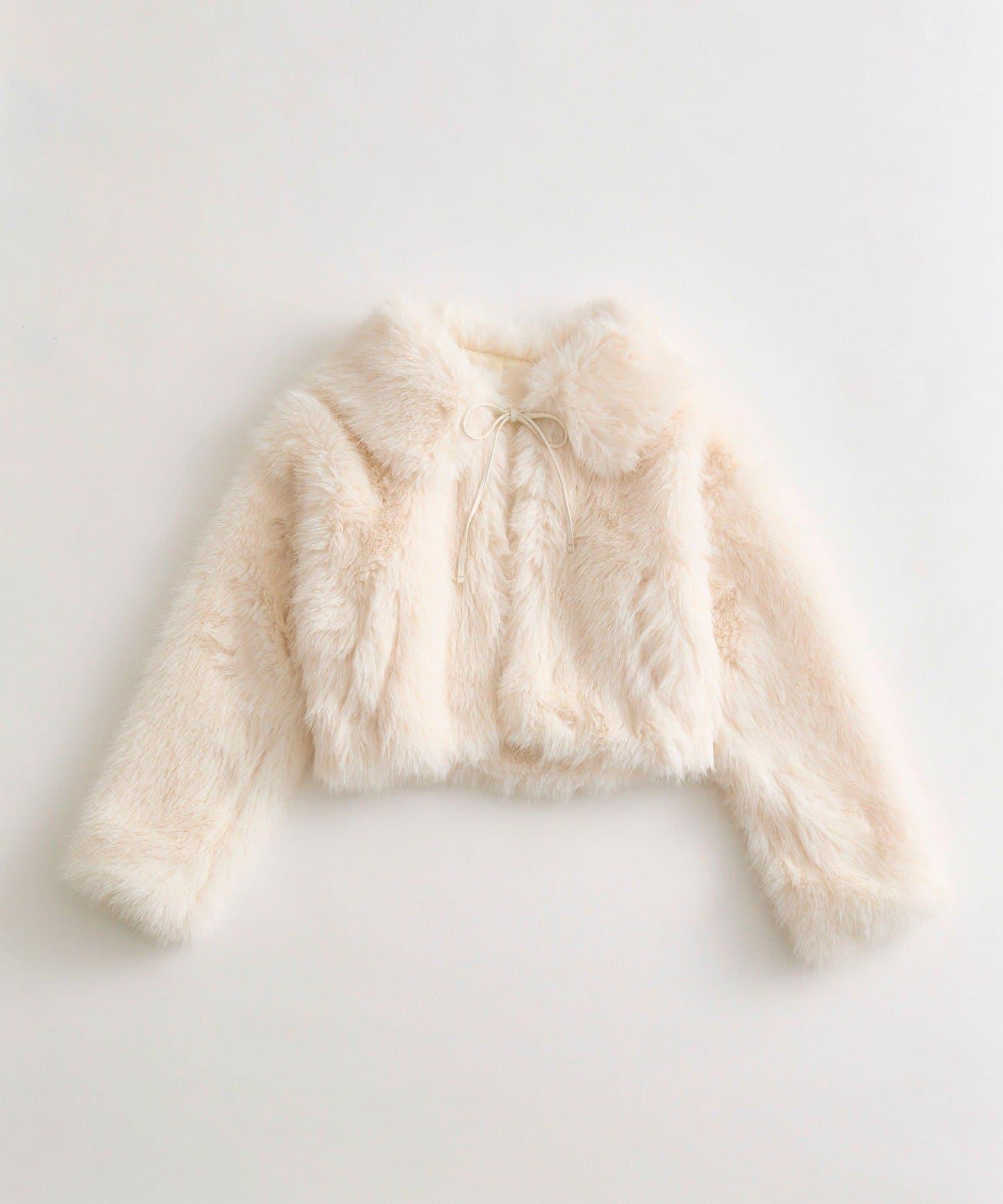 帶蝴蝶結毛絨套頭衫