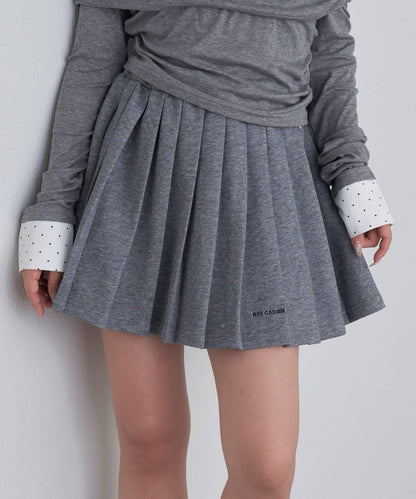 衛衣百褶迷你裙