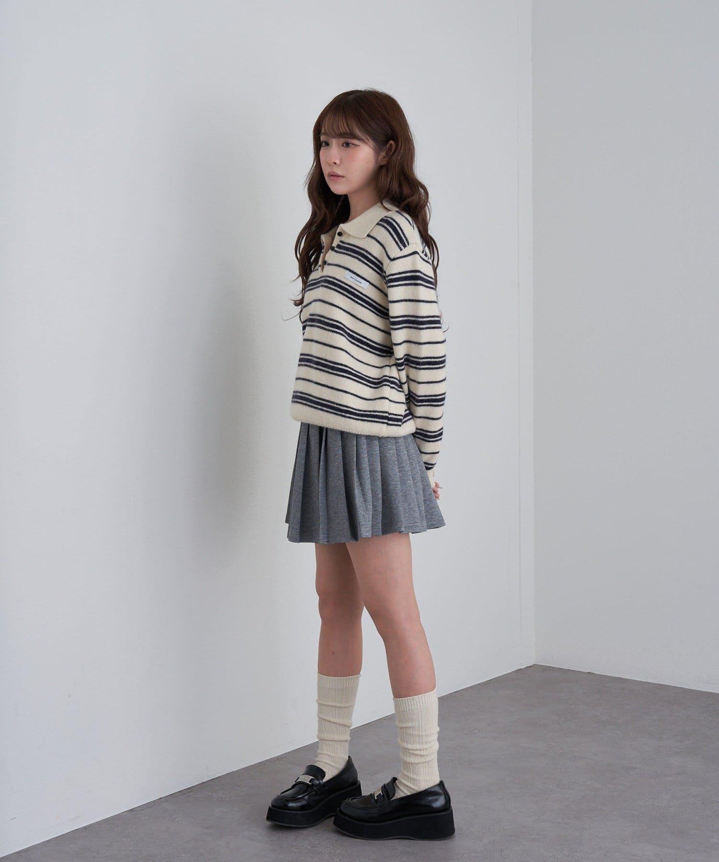 衛衣百褶迷你裙