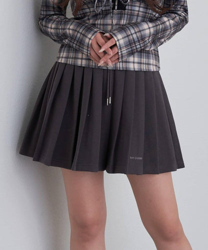 衛衣百褶迷你裙