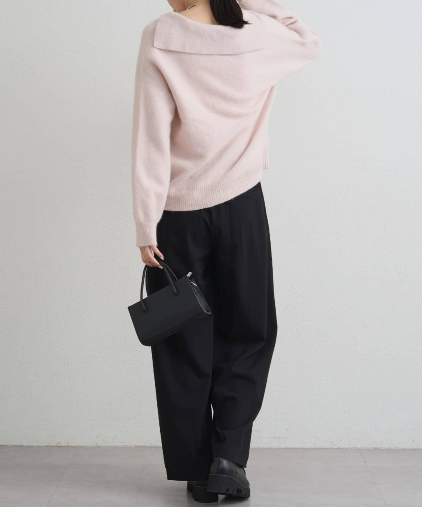 【限時優惠券適用】TR3褶皺寬鬆長褲