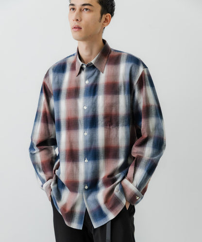 『聯名』OUTDOOR EXCHANGE×URBAN RESEARCH 長毛格紋襯衫