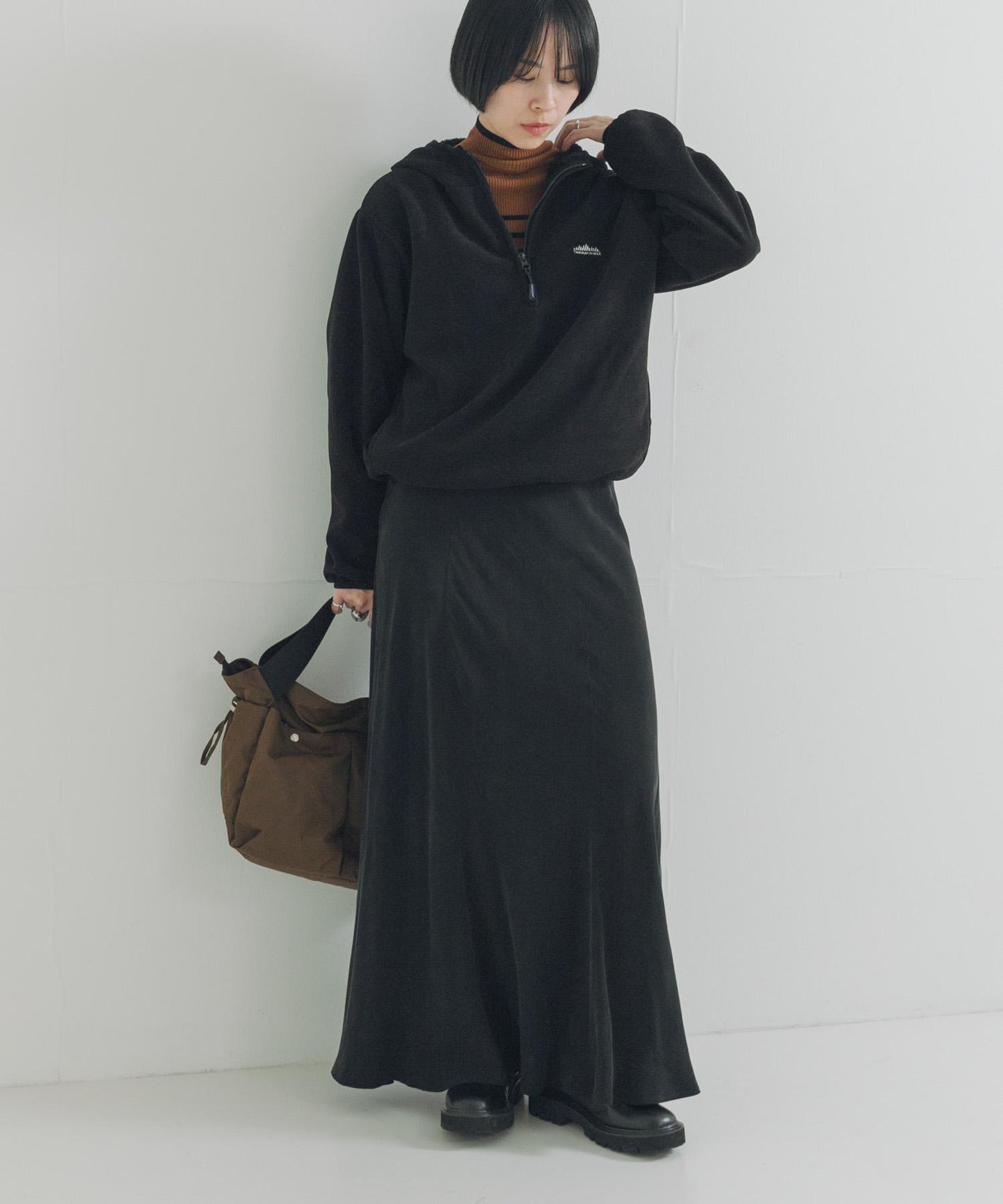 THOUSAND MILE×URBAN RESEARCH 聯名針織抓絨半拉鍊連帽衛衣