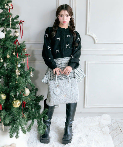 Twinkle蝴蝶結針織衫