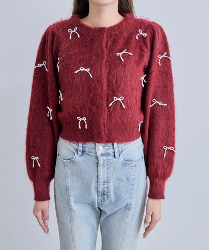 Twinkle蝴蝶結針織衫