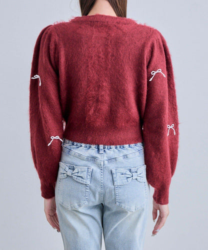 Twinkle蝴蝶結針織衫