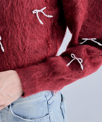 Twinkle蝴蝶結針織衫