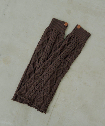 麻花編織護腿套