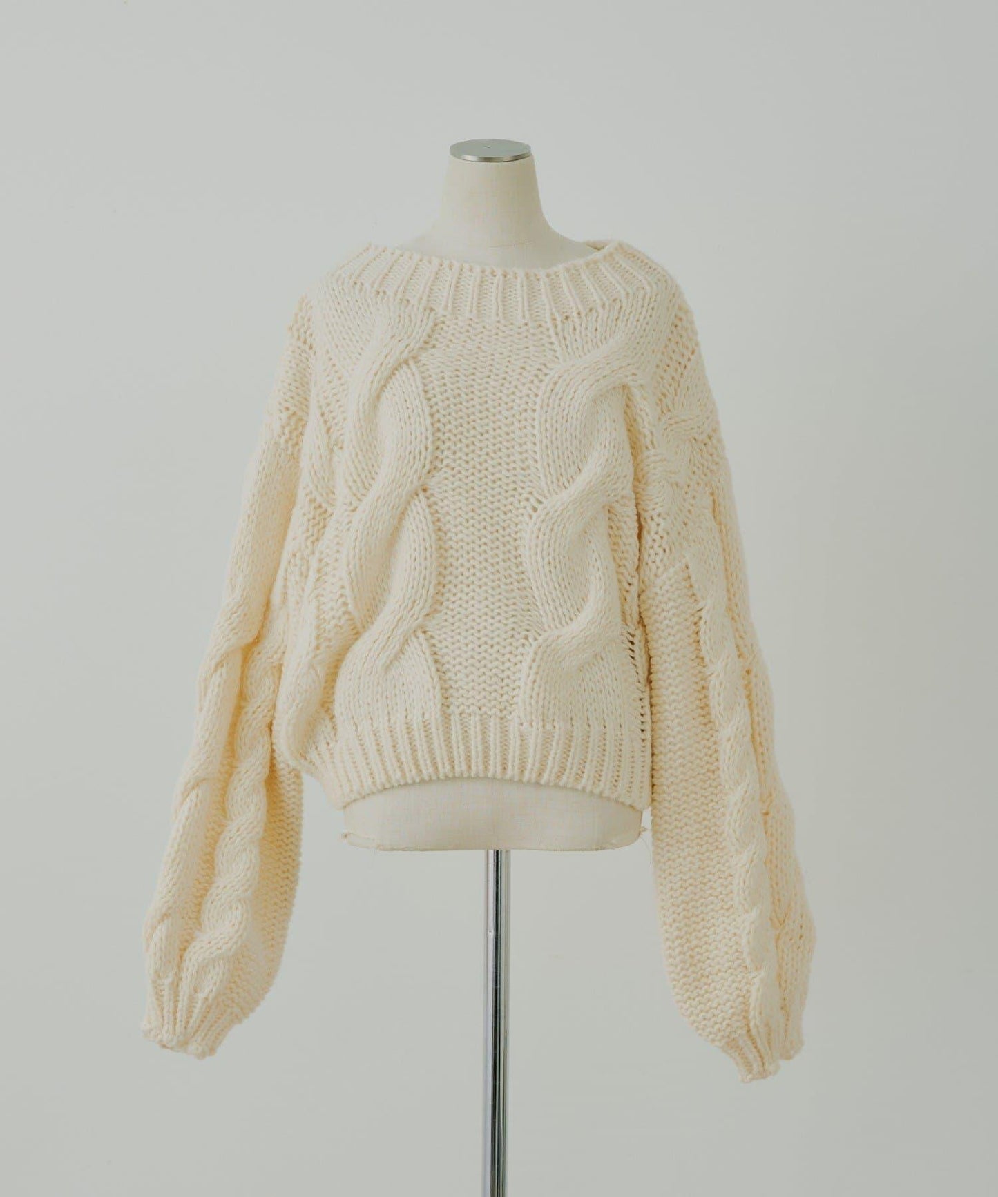 寬鬆大號麻花針織衫